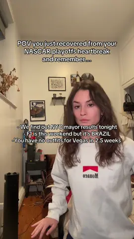 Just a stressed F1 fan and NYC resident  #f1 #formula1 #brazilgp #nascar #nyc 