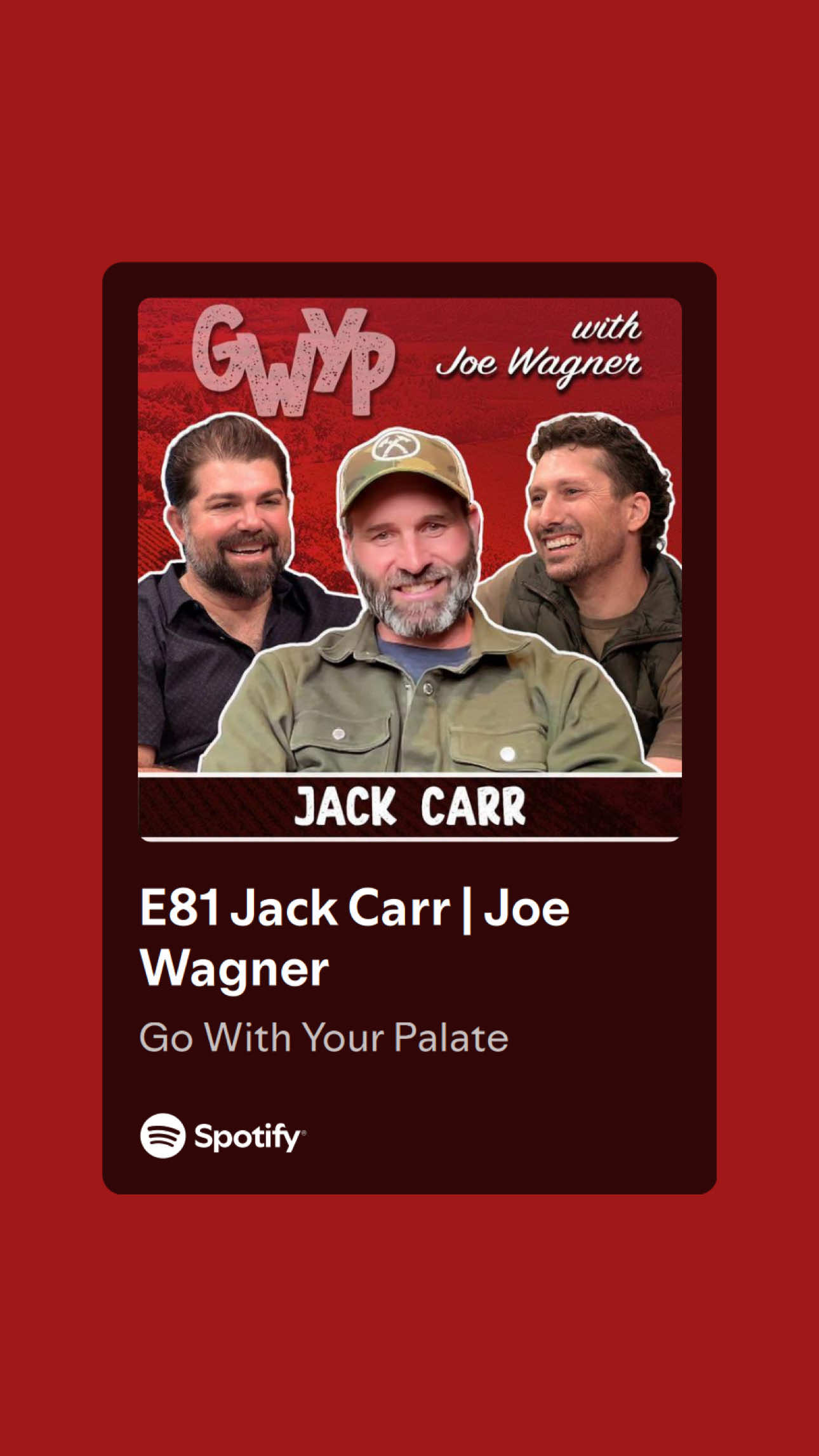 @jackcarrusa on @gowithyourpalate podcast! ⁠ ⁠ This week, we’re honored to sit down with Jack Carr, former Navy SEAL turned New York Times bestselling author. ⁠ ⁠ Check out the full episode on ‘Go With Your Palate’ podcast. Available on all podcast streaming platforms. 