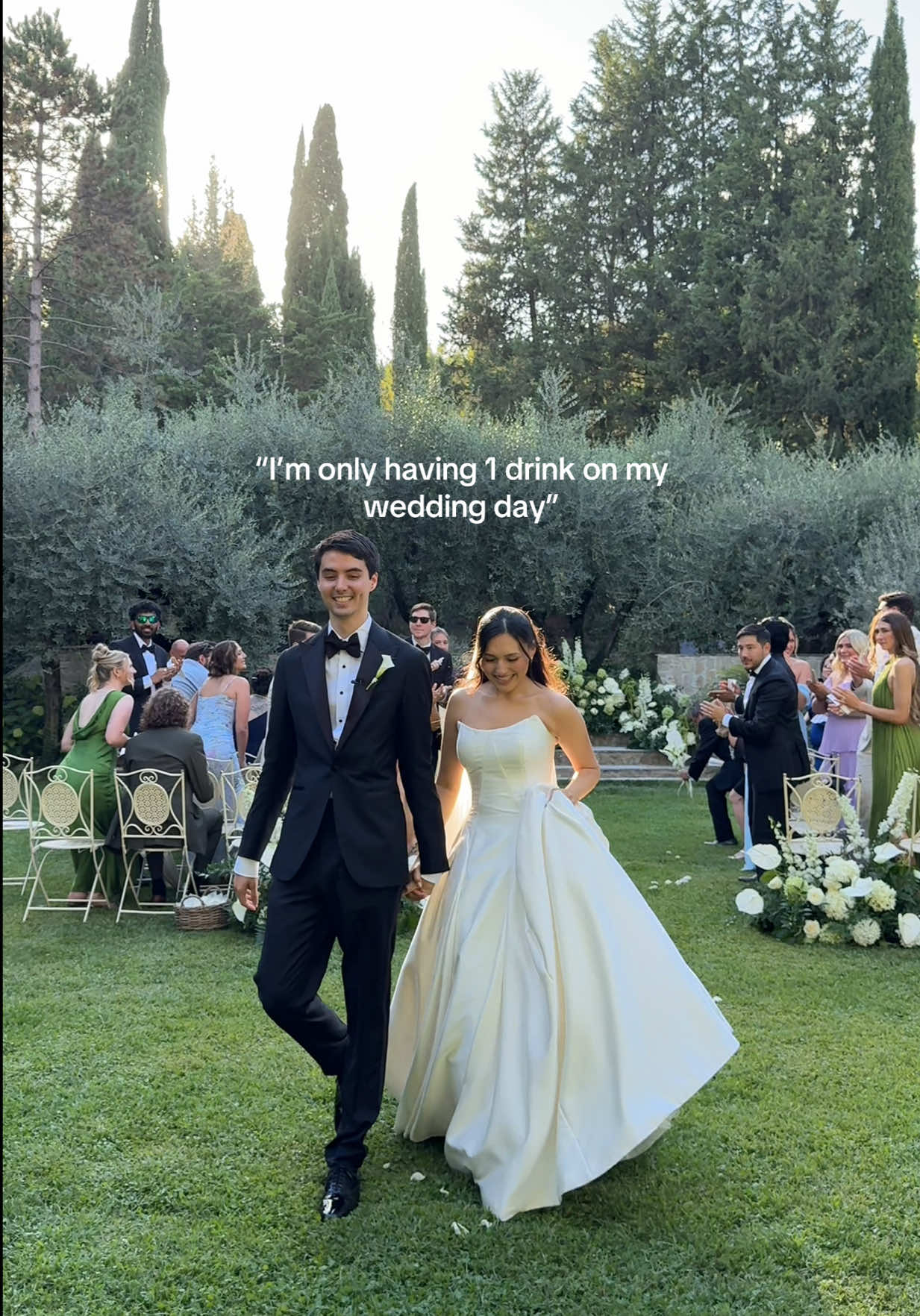 PLS I WAS SO ADAMANT ABOUT ONLY HAVING 1 DRINK LOL  #weddingday #wedding #weddingtok 