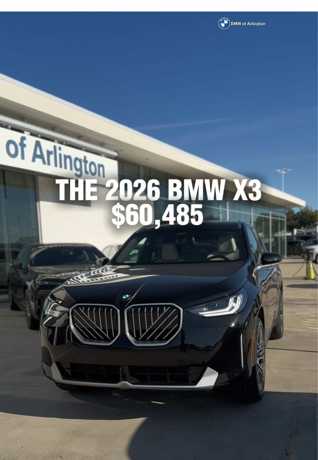For city streets or weekend escapes — the X3 handles it all. 🖤 #bmwofarlington #dealershiptiktok #bmwlovers #carsales #bmwx3