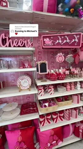 Replying to @WestbrookCottage Love a pink girly Christmas 💕💗💕 #christmasdecor, #michaels,  #holidayshopping,  #storeexploration,  #festivedecor @Michaels Stores 