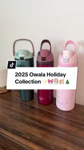 Nobody freakout, but the Owala Holiday Collection is here, but… not for long! 🤩✨🎀🎅🏼 @Owala #owalaholidayrelease #owala #owalatumbler #tiktokshopblackfriday #tumbler 