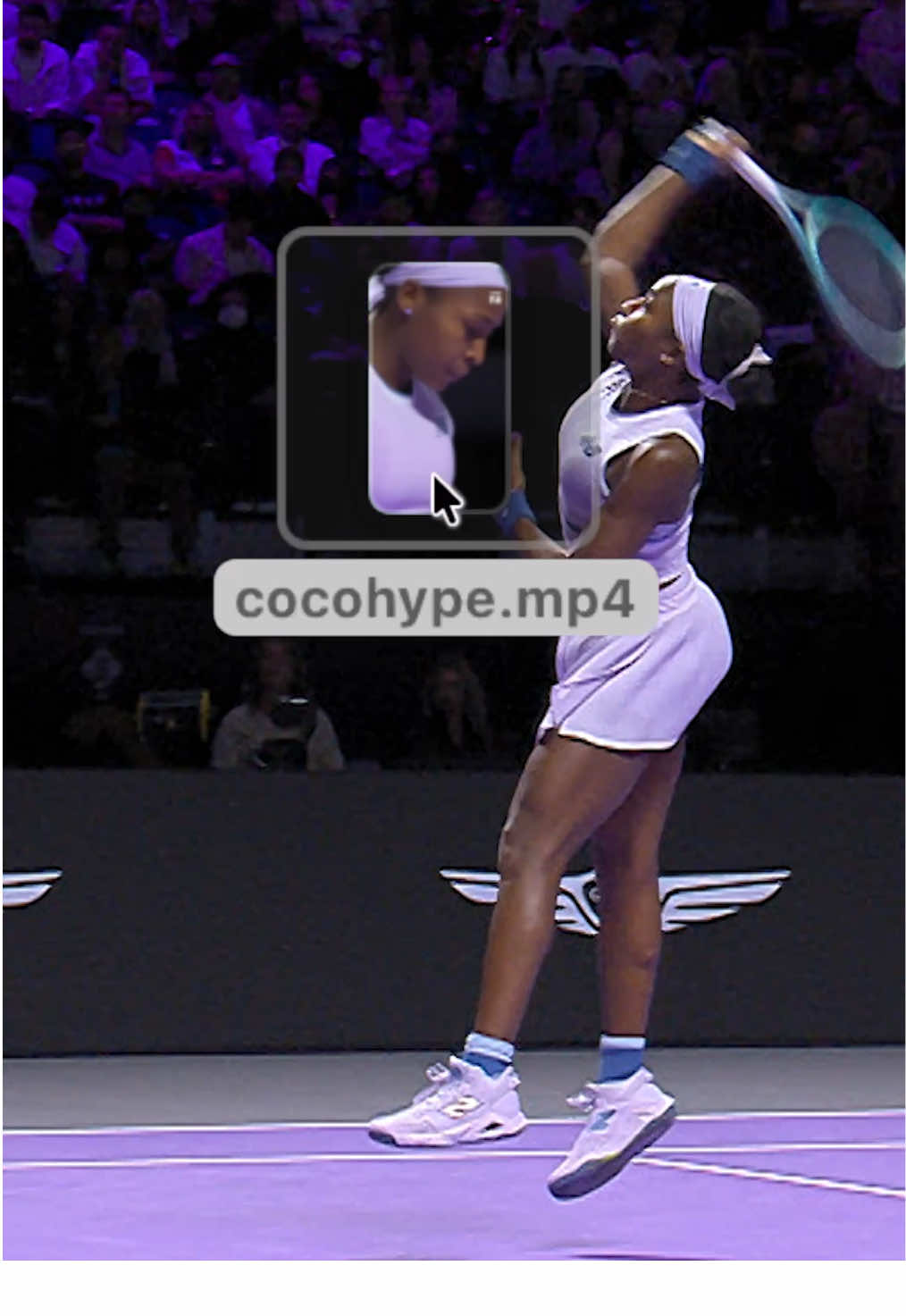 editor cooked 🔥 @Coco Gauff #wtafinals #tennis #edit #hype 