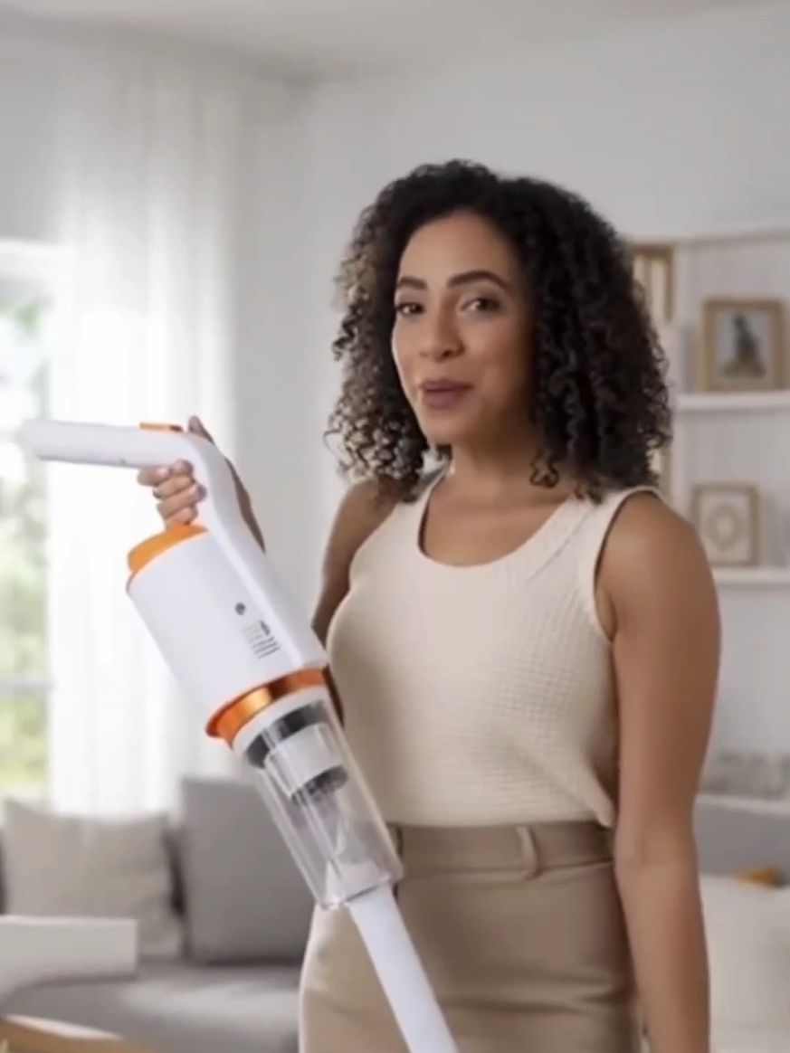 Aspirador de Pó Vertical Portátil USB Recarregável 110V/220V Modelo FH-268 #AspiradorDePo #CasaLimpa #LimpezaPratica #Tecnologia #CasaInteligente 