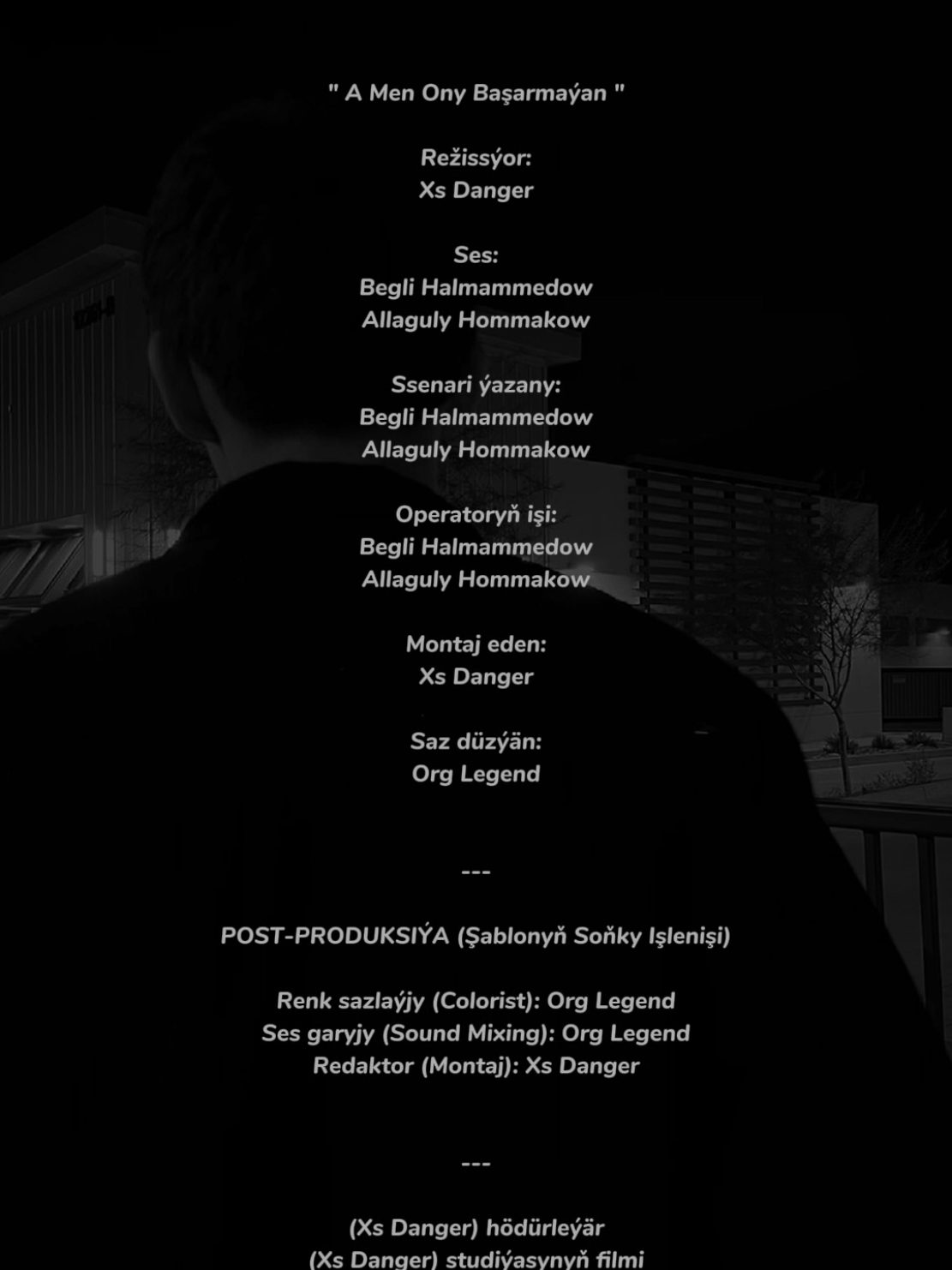 Men ony dine bagtly görmek isleyan @xs Danger 