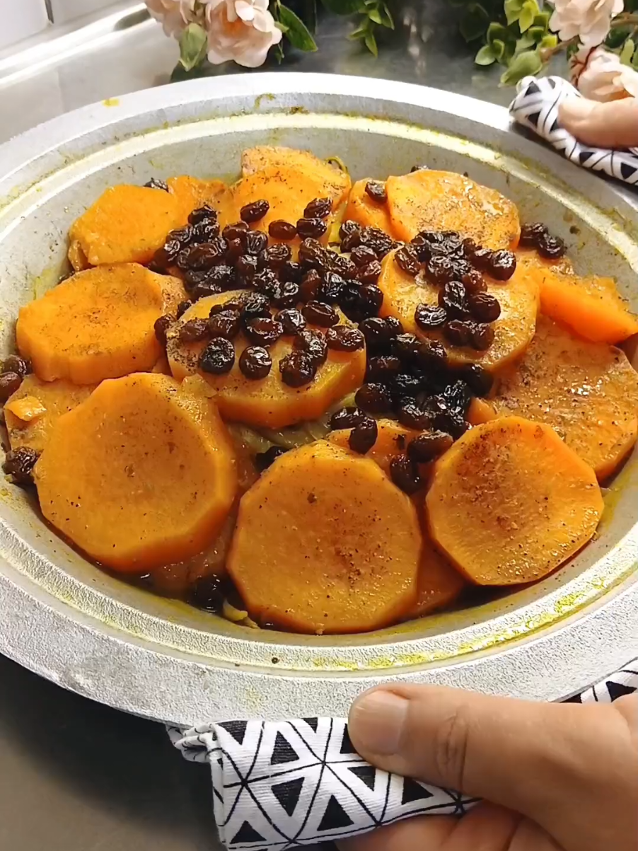 طاجين البطاطا الحلوة 