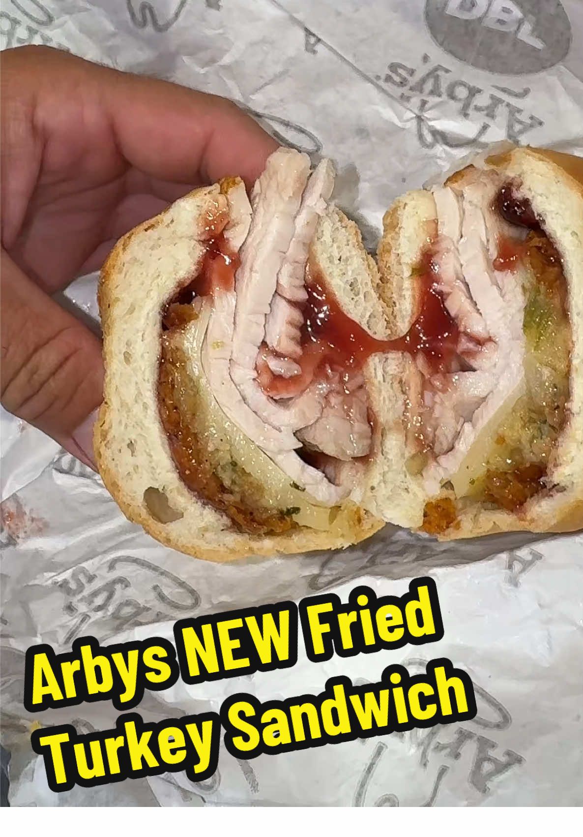 Arby’s NEW Deep-Fried Turkey Sandwich!😭👀 ##chopelasreviews
