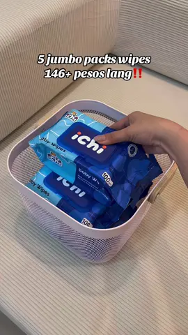 Malaki at makapal ang baby wipes na 'to 5 packs na at alcohol free at no added fragrance pa!  #ichibabywipes #ichibabywipes #babywipes 