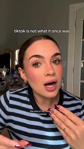 since when did IG become my safe space?!? 😭 here’s my theory on what’s been going on. if you’re frustrated with the tiktok algorithm/low views/low growth, believe me you’re NOT alone lol. every creator I know feels it, but it’s a good lesson the diversify your platforms and never rely on one or the other!💖 #contentcreator #lowviews #tiktokalgorithm #instagram #creatorinsights #onlinecommunity #creatorsearchinsights 