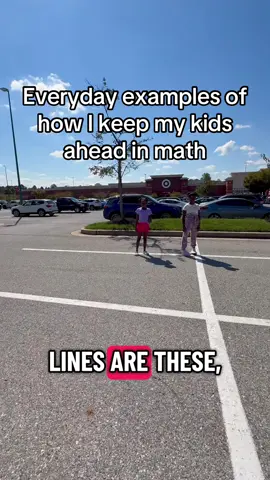 You took them to the library, you pointed out letters that they saw in their environment.  But for some reason when children get older, we stop showing them things. We don’t encourage them to notice things, we stopped encouraging them to ask questions. Math is all around your child, you’ve just got to point it out! And yes, before you ask, we did talk about how if intersecting lines meet at a 90° angle they are called perpendicular.  But this video needed to be as close to one minute as possible. 