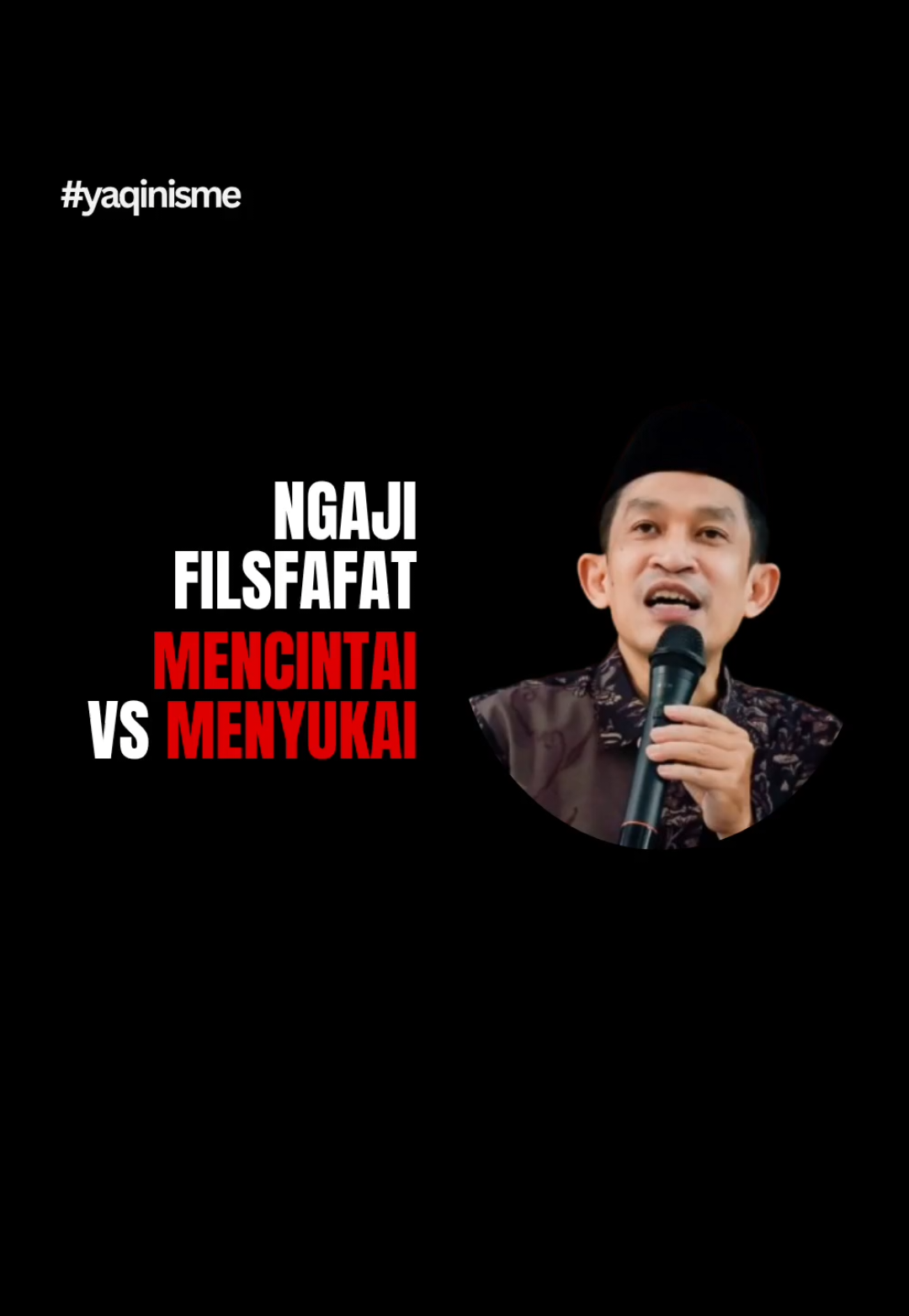 MENCINTAI VS MENYUKAI ——— Salahsatu pesan cinta dari filsuf asal India, Rajneesh Osho.  Tonton video lengkapnya di link yang ada di Bio!  #yaqinisme #ngajifilsafat #fahruddinfaiz 