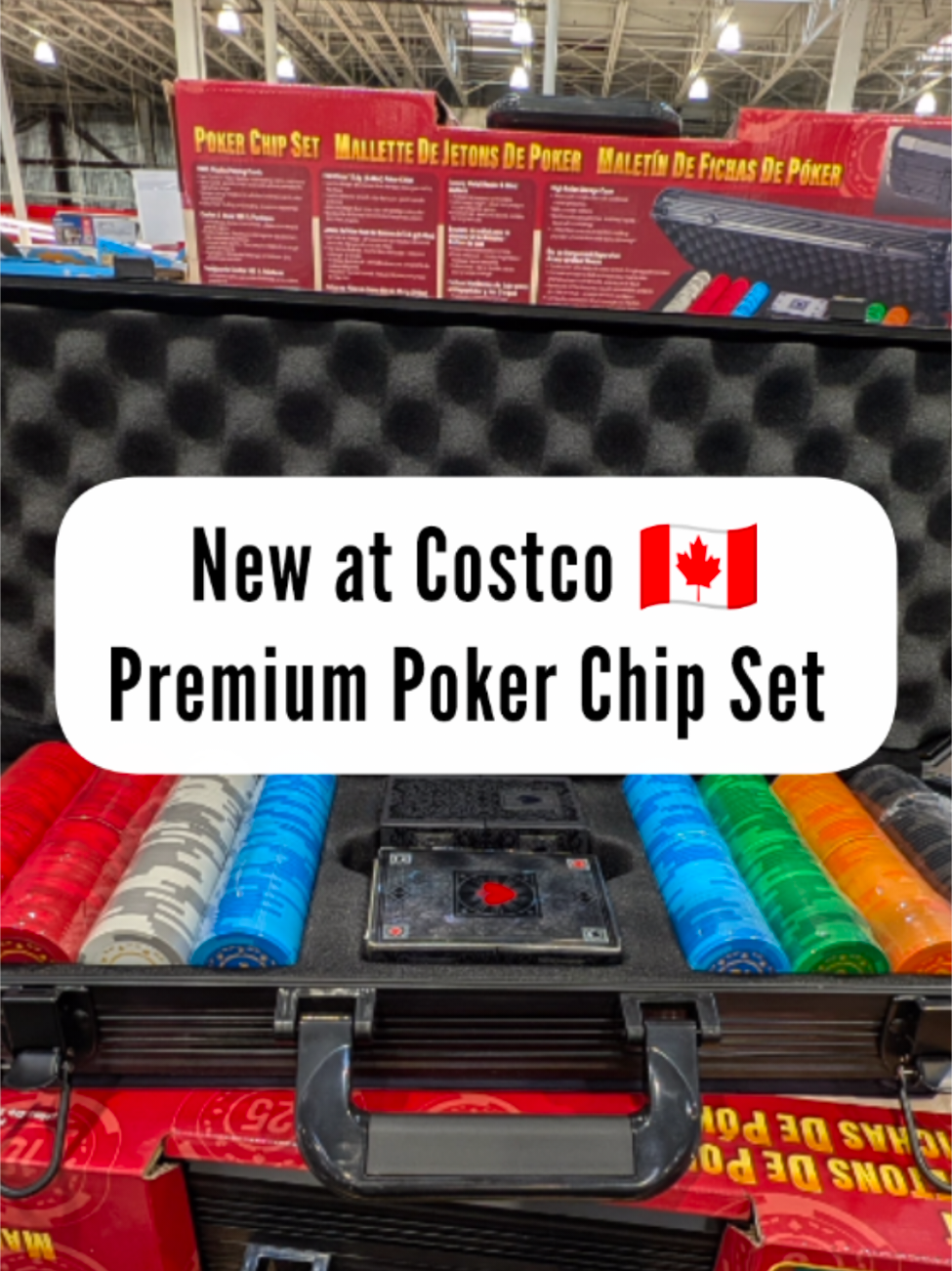 New Premium Poker Chip Sets with a briefcase at Costco 🇨🇦! Spotted at Costco Markham (Yorktech) - have you seen them anywhere else? #CostcoFinds #CostcoCanada #Costcoclearance #costcoexclusive 