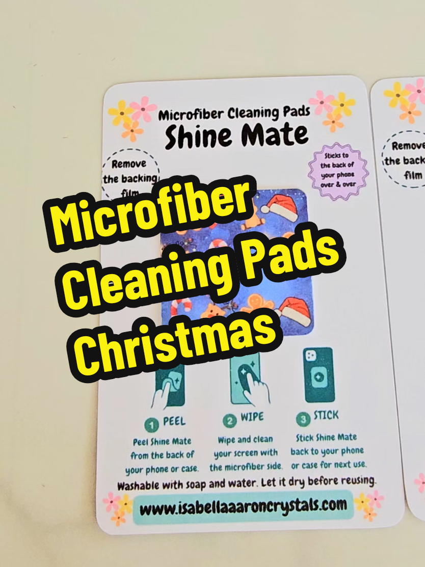 Microfiber Cleaning Pads Christmas Collection  #microfibercleaningpads #screencleaner #westernaustralia 
