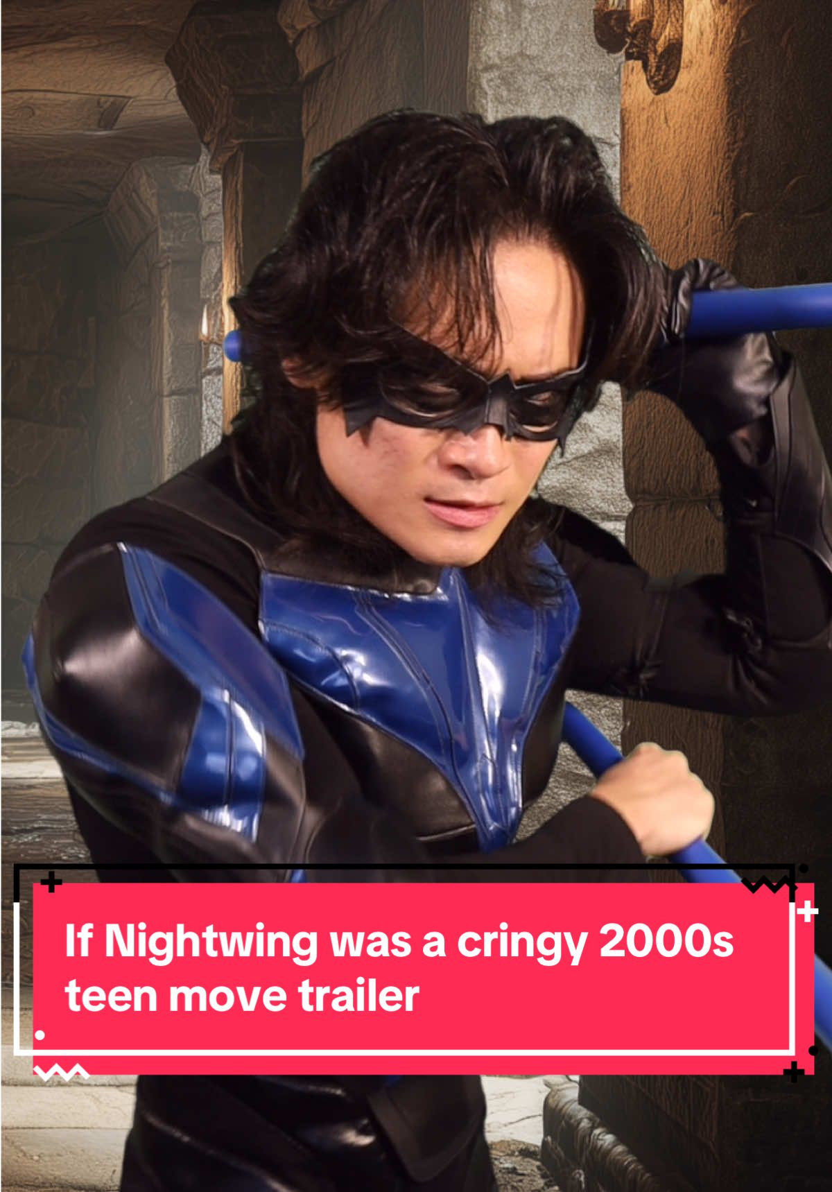 If Nightwing was a cringy 2000s teen movie trailer #2000s #nightwing #dcu #dynamicduo #redhood 