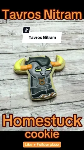 Replying to @Lancelot The HIGHLY REQUESTED.. Tavros Nitram! 🖤🧡💛 The little sandals are so cute! What Homestuck character should I do next? #britishknee #homestuckcookies #homestuck #tavrosnitram #johnegbert 