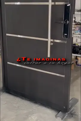 Entrada sofisticada con protección con cerradura S-Mart #riobamba_ecuador🇭🇹🇪🇨 #puertas #modernas #calidad 