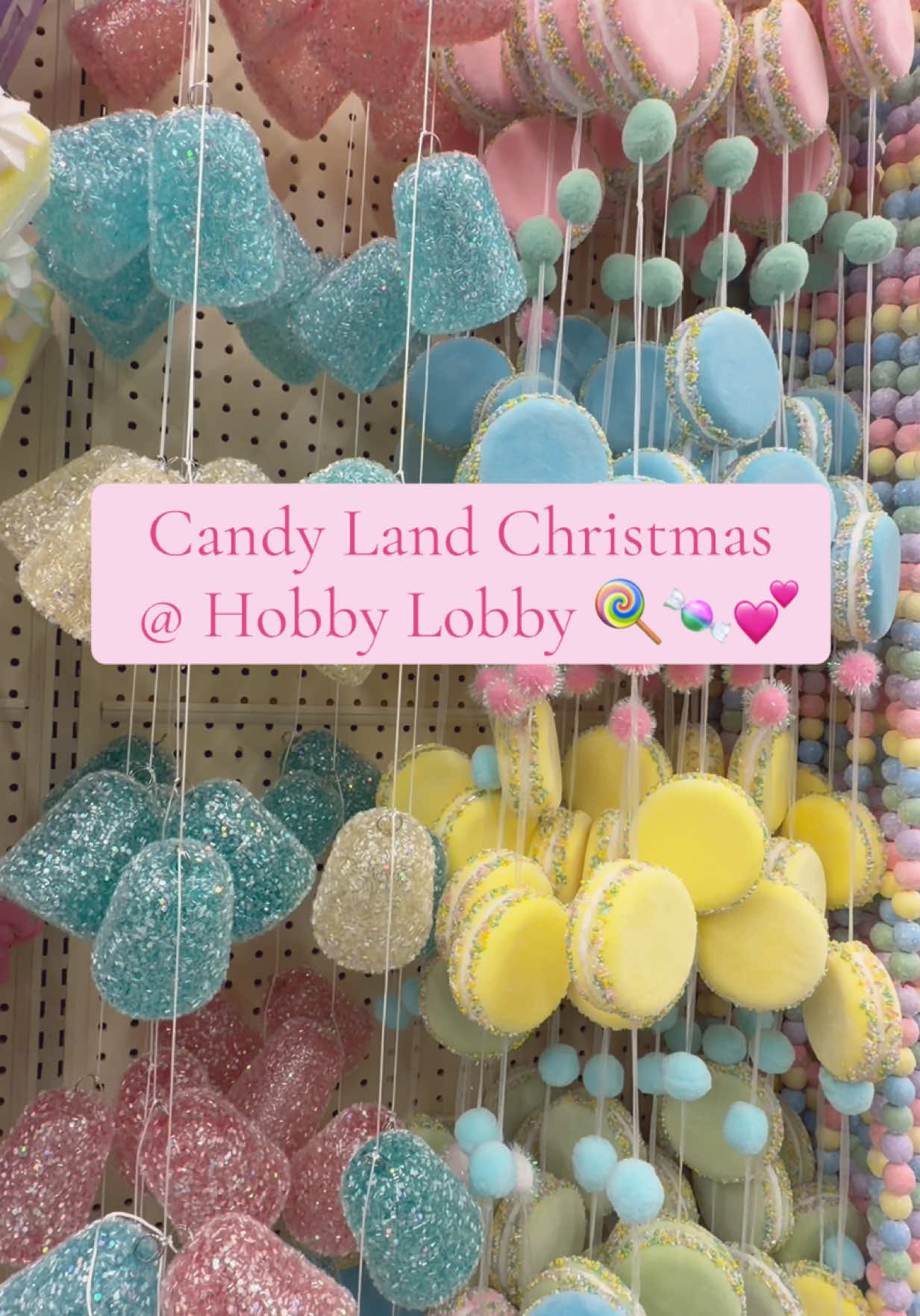 Candy Land Christmas at Hobby Lobby🍭🍬   #christmas #candyland #candylandchristmas #fyp 