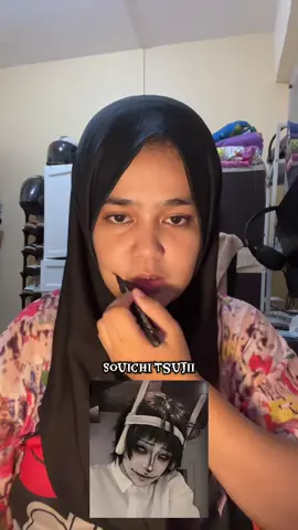 Souichi Tsujii Makeup Transition for hallowen. -Late na sa trend , sana makahabol at makapasa.  #junjiito #souchitsujii  #makeup  #makeuptransition #fyp 
