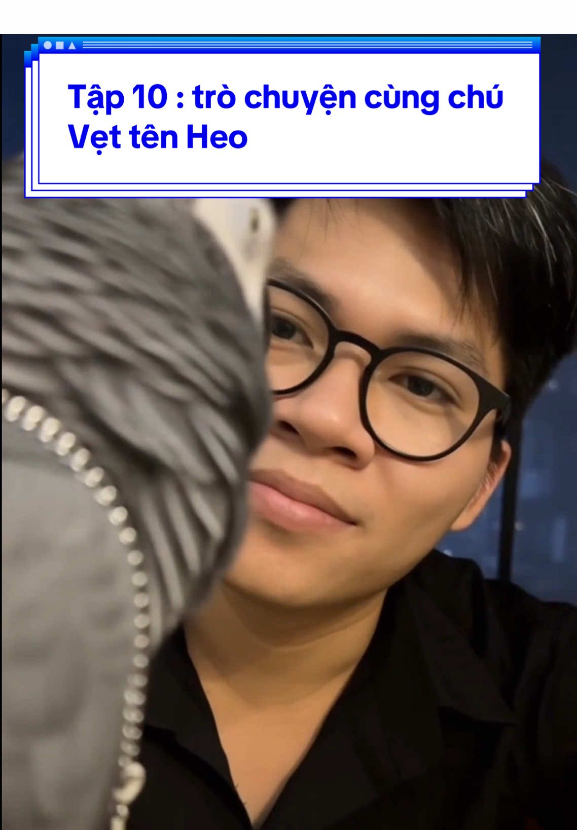 Tập 10 : trò chuyện cùng chú Vẹt tên Heo . Kì này không xin lỗi là 2 ba con cút ra sân ngủ thật luôn 😂#xh #pet #vet #vettenheo #vetheo 