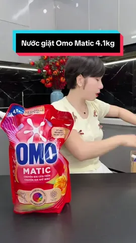 Nước giặt Omo Matic 4.1kg #omo #nuocgiatomo #Cindythuytichcuc #hoptaccungunilever #CleanTok  