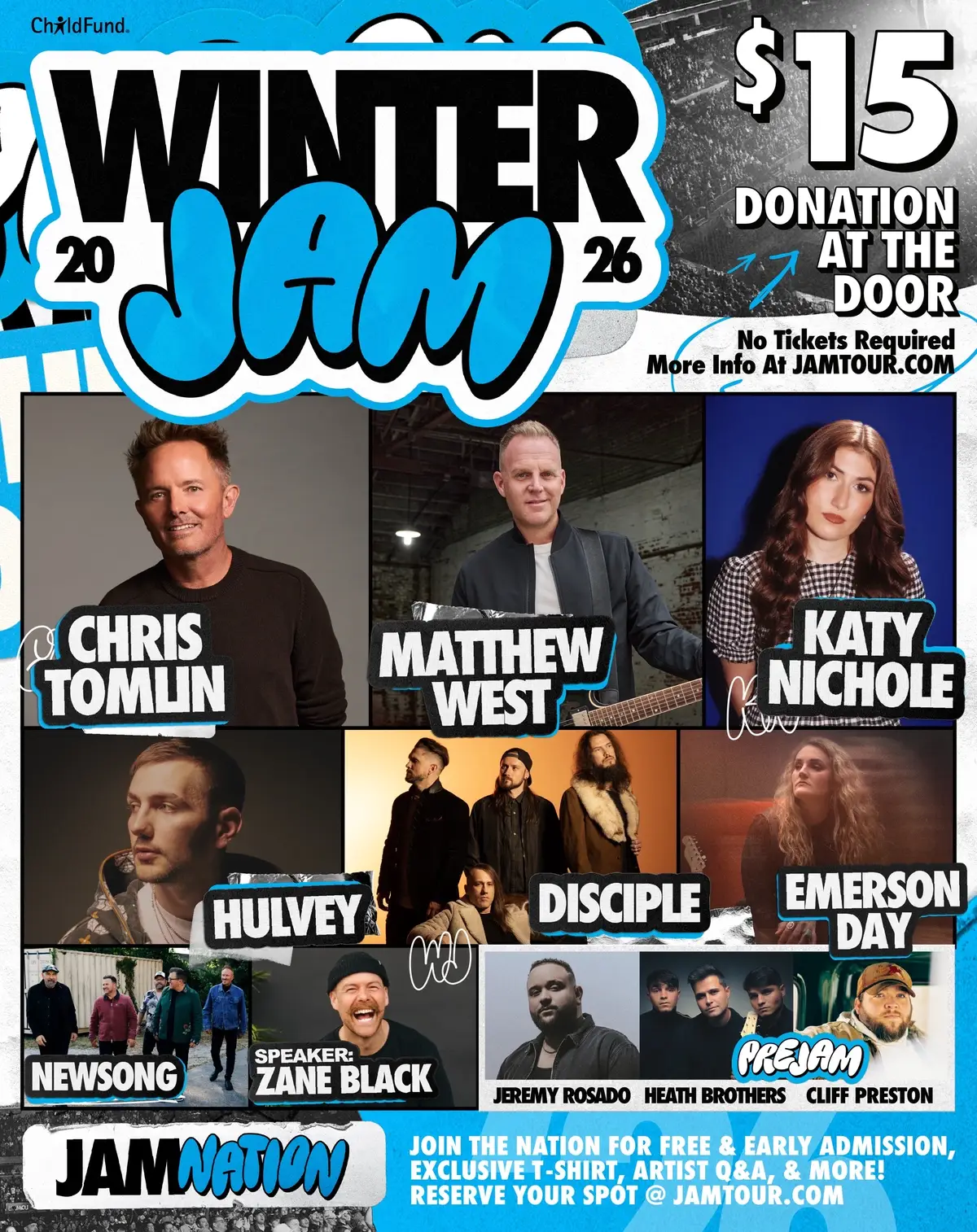 I am so excited to announce that I will be part of this year’s @Winter Jam. I can't wait to see you out on the road!!!
