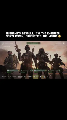 Our family Battlefield squad 💪Taken from the POV of their pocket engineer mom 🫣🤫🫠#Battlefield6 #BattlefieldFamily #Gameclips #FamilyGaming #BattlefieldClips 