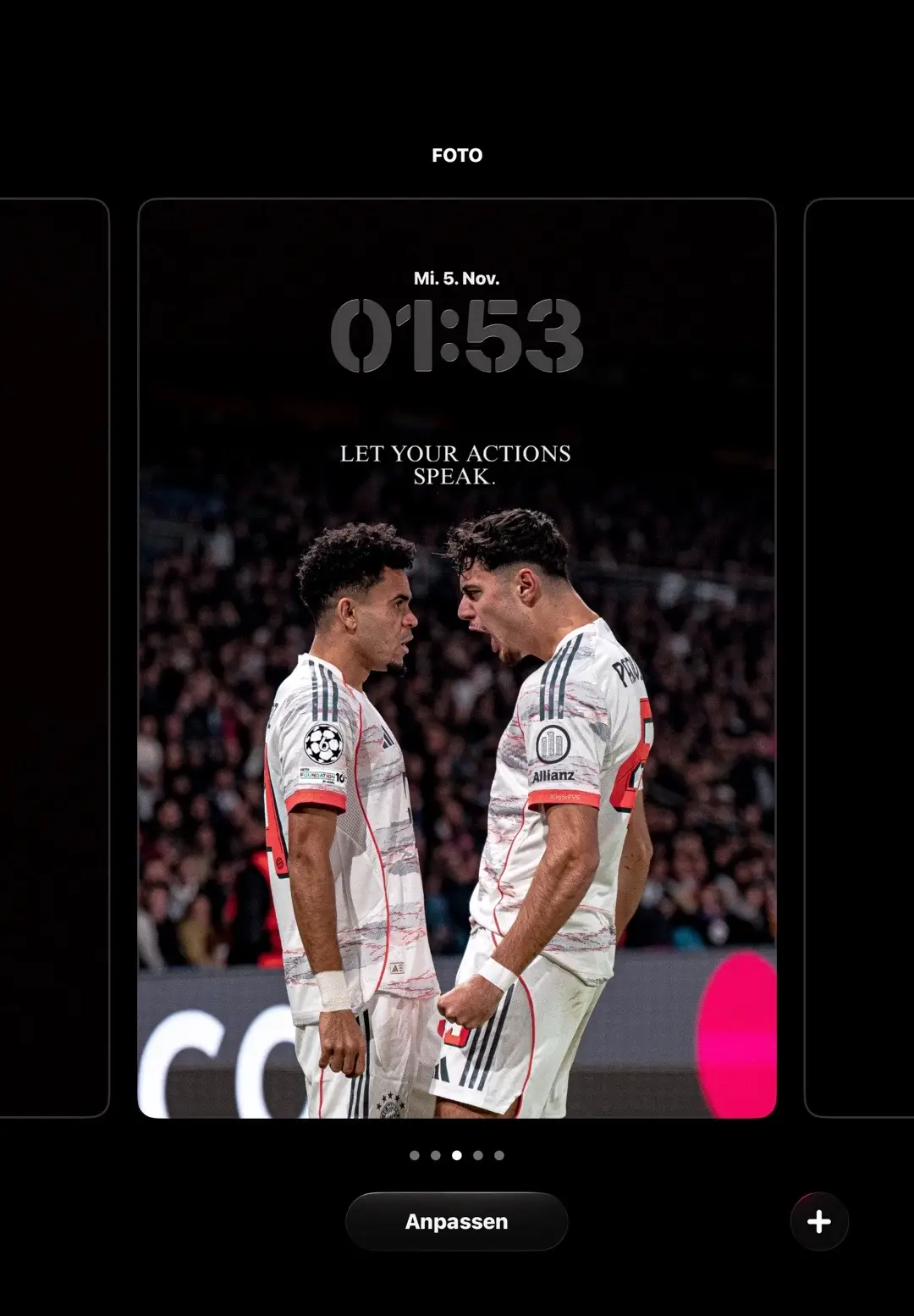 Clean FC Bayern verus PSG Wallpaper | ❤️🤍 #fcbayern #fcbayernmünchen #luisdiaz #olise #fyp 