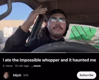 This was dumb my bad 😅 I ate a whopper from Burger King as requested by a viewer and the full videos on YT: Mijoh #mukbang #foodreview #Foodie #funny #youtube 