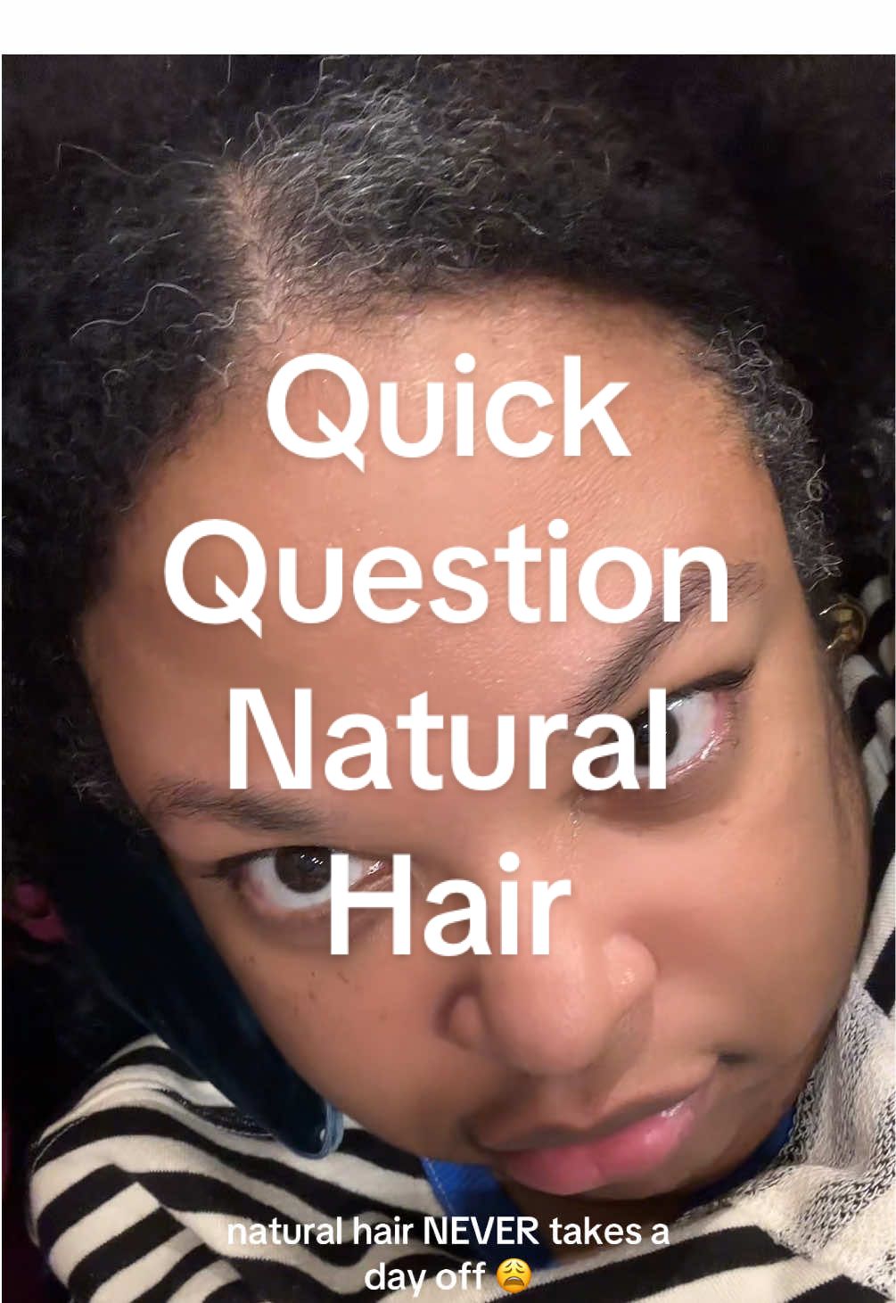 Natural hair is not for the weak 😩. “Wake up and go” without any gels, creams, or water is a myth for me and my 52 different hair textures. #naturalhair 