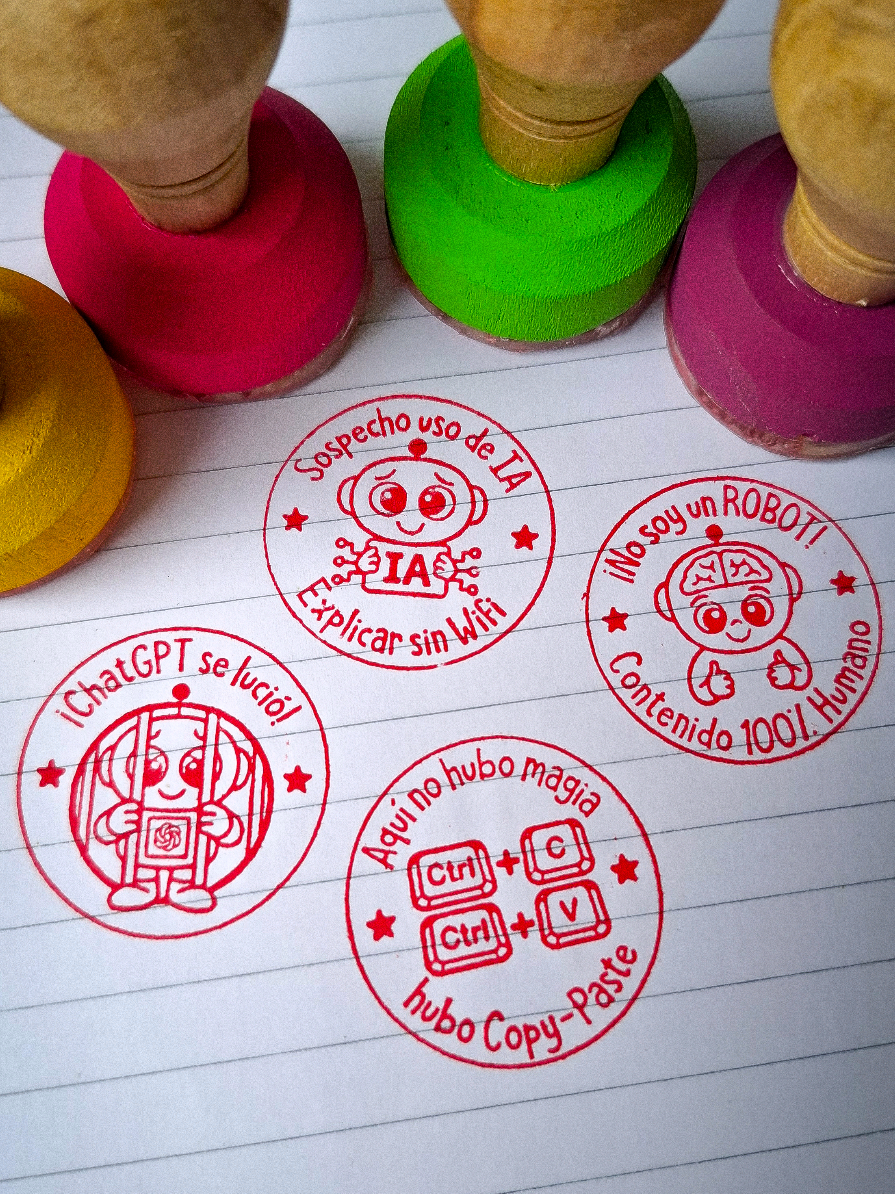 A ver, mis profes tecnológicos 😎 Mucho ChatGPT, mucha IA… ¡Pero sin su sellito, no son nadie! 😂 Porque el robot no pone un “Muy bien, tesoro 💖” Eso solo lo hace el profe con estilo 🤩 El sello sí deja huella… y sin wifi 💥 ¡La verdadera inteligencia es artesanal! 🤖✨ #chatgpt #ai #inteligenciaartificial #sellospersonalizados #sellos 