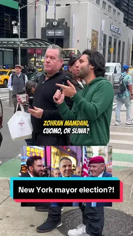Asking New Yorkers who they’re voting for 🤔 🗳️ #atiftv #fyp #interview #nyc #mayor #election #zohranmamdani #cuomo #sliwa #zohran #streetinterview #publicinterview #steveinthestreets 