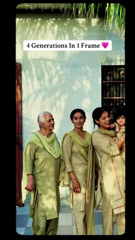 4 Generations 🩷 #punjabi #fyp 