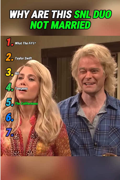 Why are this snl duo not married#celebrity #fyp #snl #kristenwiig #billhader 