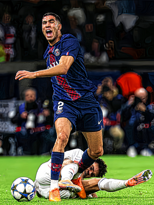 Tekel horror luis diaz kepada hakimi ☠️💀 #luisdiaz #acharfhakimi #bayernmunich #psg #fyp 