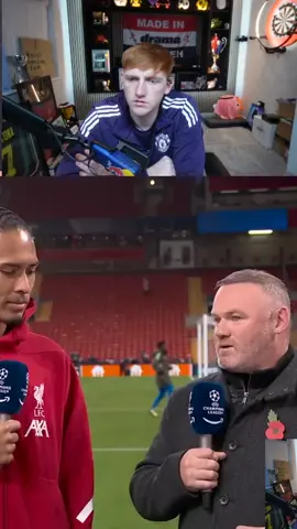 #angryginge13 on #Twitch | angryginge reacts to Virgil Van Dijk and Wayne Rooney post match interview