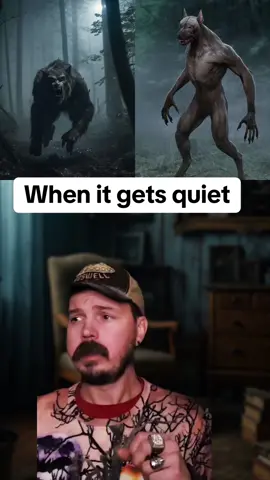 When it gets quiet #dogman #scarystories #creepystorytime #ghoststories #scarytiktoks 