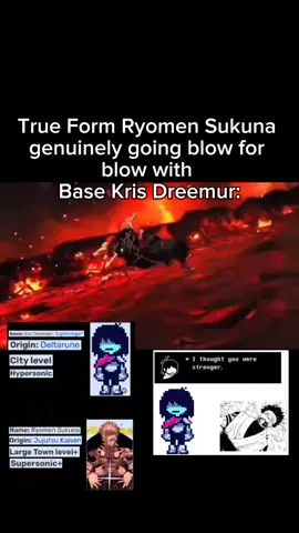 Live footage of True Form Ryomen Sukuna genuinely going blow for blow with Base Kris Dreemur ⁉️ #krisdreemurr  #sukunaryomen  #fyp  #vsbw  #demonslayer 