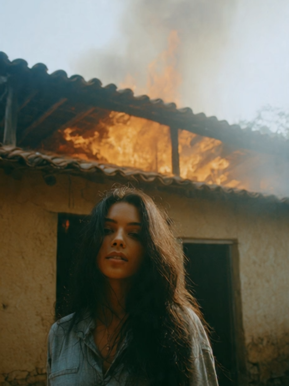 ELA VÊ UMA CASA SE INCENDIAR, E ENTENDE QUE PARA TUDO HÁ CICLOS DE COMEÇO, MEIO E FIM   🔥 Entre chamas e reflexões, a vida mostra seus ciclos.   🌾 Cada momento traz aprendizado e poesia silenciosa.   💬 Comenta com um 🌟 se sente a beleza da impermanência.   💰 PayPal Donations — link in bio   🌸 Contact us here: http://t.me/gatasdaroca   Visuals generated with AI — artistic creation 💫   #GatasNaRoça   #Heartwarming   #SoulfulMoments   #RuralVibes   #discover 