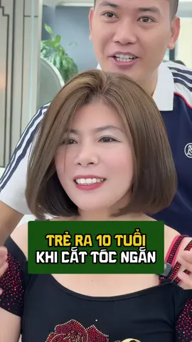 Trẻ ra 10 tuổi khi lựa chọn kiểu tóc ngắn #hientoc #1900hairsalon #theanh28 