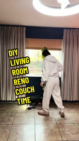 It’s been long 6 weeks waiting but it was SO WORTH IT! She’s so comfy #diyhome #hometransformation #homedecor #diyprojects #joybirdcouch 