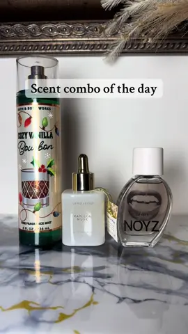 Unmute (Noyz) + Sand & Fog Vanilla & Musk + BBW Vanilla Bean Noel The perfect cozy-meets-luxury layering combo 🤎  It’s sweet, creamy, and just the right amount of smoky and sensual.  Think warm vanilla skin kissed with spice and amber. Notes: • Unmute (Noyz) – Ceylon Cinnamon, Plum, Pistachio, Clary Sage, Cassia, Incense, Madagascar Vanilla, Amber • Sand & Fog Vanilla & Musk – Coconut Sugar, Vanilla Orchid, Amber, Musk • BBW Vanilla Bean Noel – Vanilla Bean, Caramel, Sugar Cookies, Cream Smells like: rich vanilla cream with cinnamon spice and warm amber musk #NoyzUnmute #SandAndFog #VanillaBeanNoel #VanillaLayering #CozyVibes      