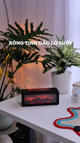 Máy xông tinh dầu thiết kế kiểu dạng lò sưởi #xongtinhdau #sinhviennam6 #xongtinhdaulosuoi #decor #setup 