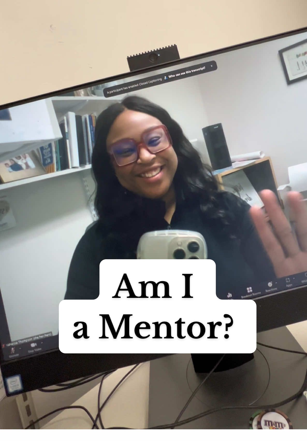 Sometimes the title finds you before you think you’ve earned it 💭 #mentorship #gradschool #higheredtok #professionalgrowth #leadership   