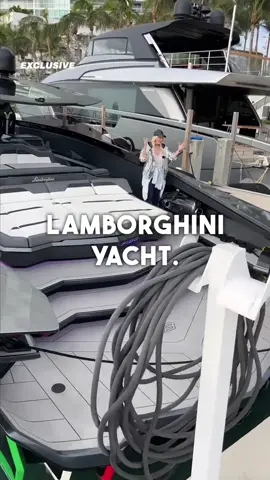 I got to drive the worlds first Lamborghini yacht!🔥
