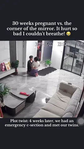 Bumped my belly at 30 weeks pregnancy and saw stars! 😂