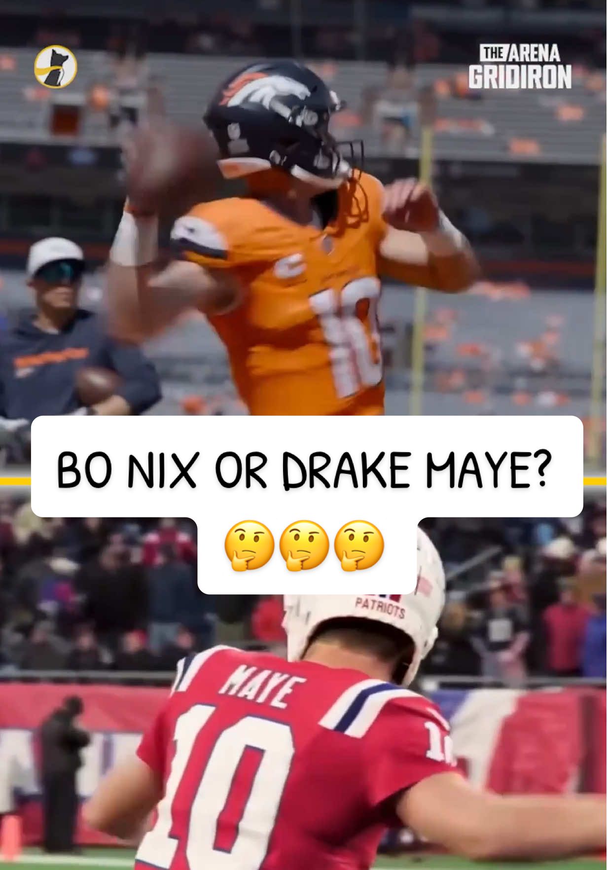 The 2024 QB Class debate continues as Aqib makes his case for Bo Nix over Drake Maye  #nfl #broncos #patriots #drakemaye #bonix 