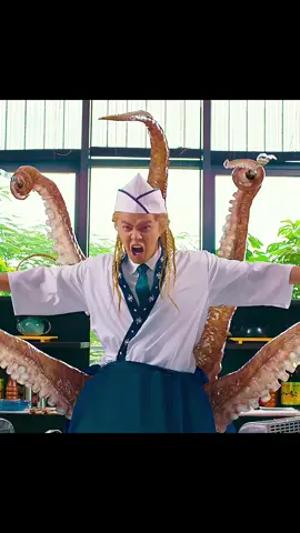 Would you like to try some squid tentacles?#funny #Love #horror #tiktok #fyp #usa #TikTokGemsContest #fantasy #film #movie #for #laugh 