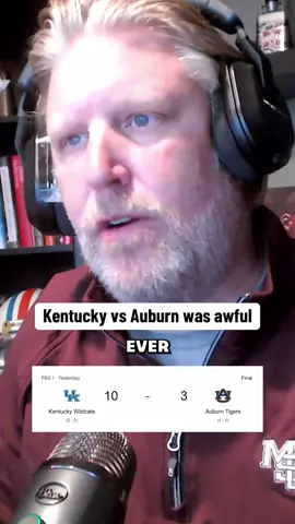 Auburn vs. Kentucky might have been the worst game of the year. @Unnecessary Roughness 