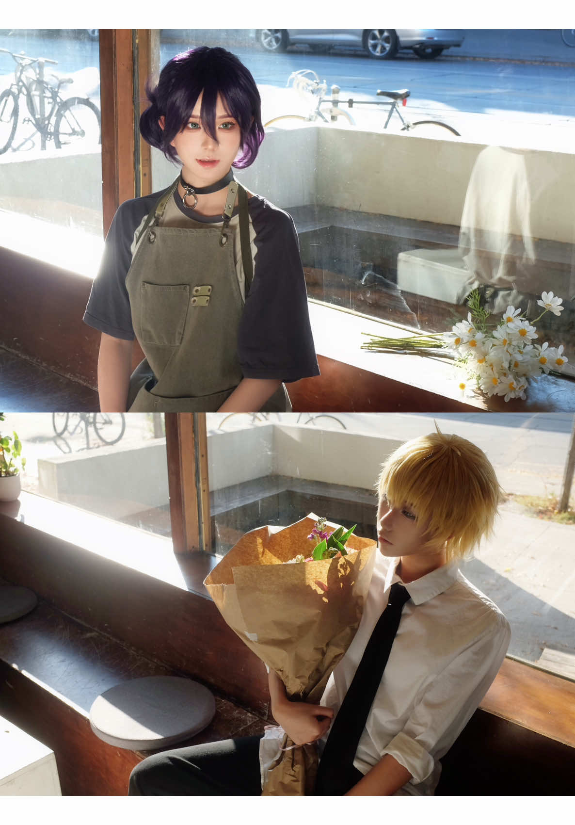 Denji… to be honest… I’ve never been to school either #chainsawman #reze #denji #cosplay #rezearc 