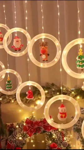 Essa cascata de luzes de Natal está a coisa mais fofa para decorar a sua casa!!! Corre para os comentários! #natal2025 #produtosvirais#enfeitedenatal #decoracao #achadinhosshopee 